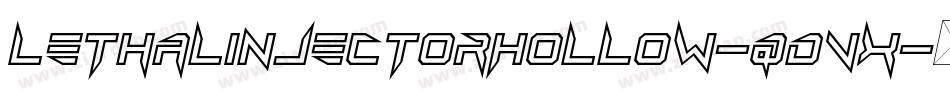 LethalInjectorHollow-qdVx字体转换