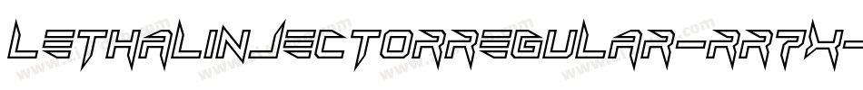 LethalInjectorRegular-rR7x字体转换