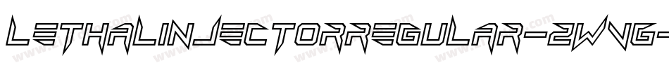 LethalInjectorRegular-zWVG字体转换