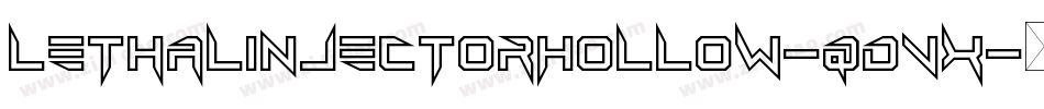 LethalInjectorHollow-qdVx字体转换