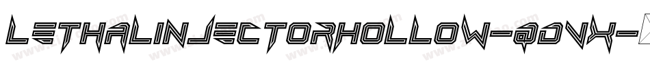 LethalInjectorHollow-qdVx字体转换