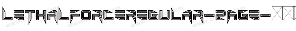 LethalForceRegular-2AGe字体转换