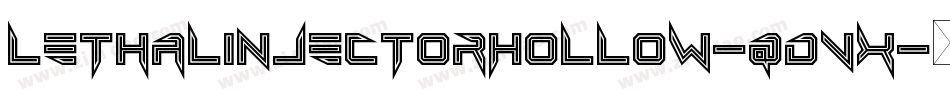 LethalInjectorHollow-qdVx字体转换