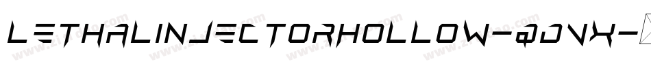 LethalInjectorHollow-qdVx字体转换