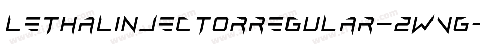 LethalInjectorRegular-zWVG字体转换