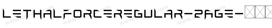 LethalForceRegular-2AGe字体转换