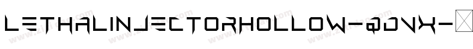 LethalInjectorHollow-qdVx字体转换