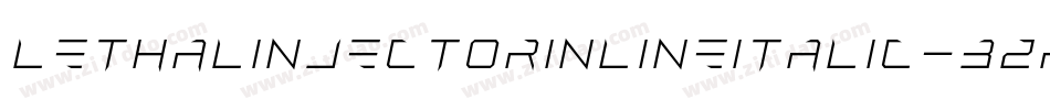 LethalInjectorInlineItalic-BzRB字体转换