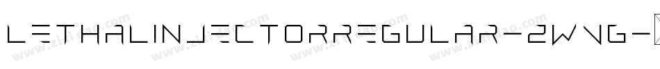 LethalInjectorRegular-zWVG字体转换