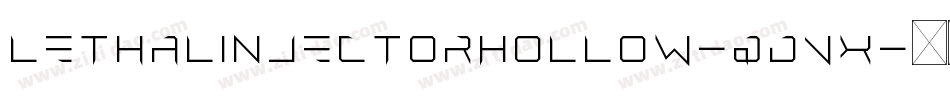 LethalInjectorHollow-qdVx字体转换