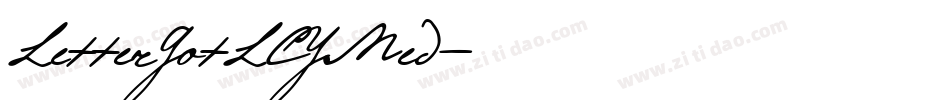 LetterGotLCYMed字体转换