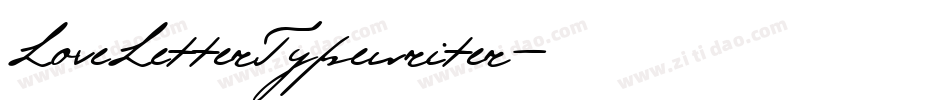 LoveLetterTypewriter字体转换