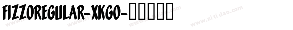 FizzoRegular-xKg0字体转换