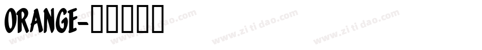 Orange字体转换
