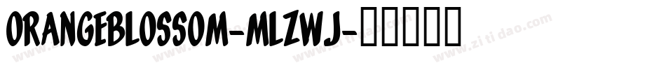 OrangeBlossom-mLZwj字体转换