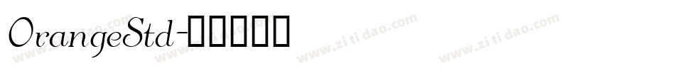 OrangeStd字体转换