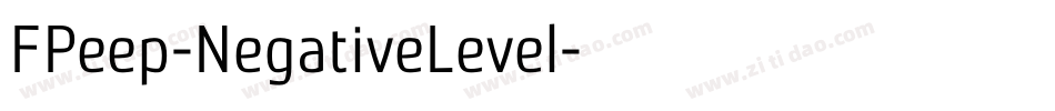 FPeep-NegativeLevel字体转换