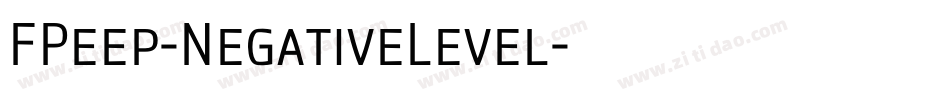 FPeep-NegativeLevel字体转换