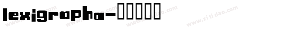 LexigraphA字体转换