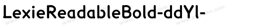 LexieReadableBold-ddYl字体转换