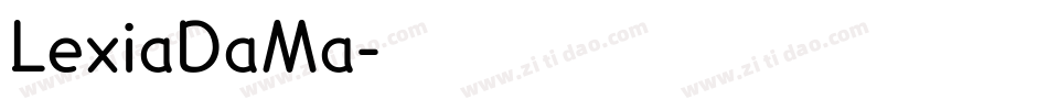 LexiaDaMa字体转换