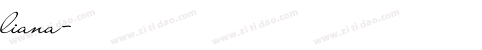 liana字体转换