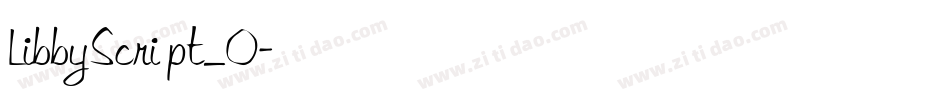 LibbyScript_0字体转换