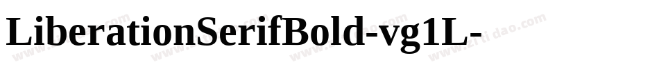LiberationSerifBold-vg1L字体转换