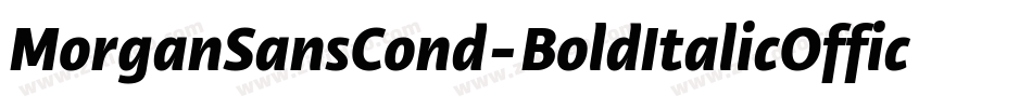 MorganSansCond-BoldItalicOffice字体转换