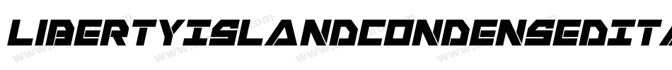 LibertyIslandCondensedItalic-qOz1字体转换