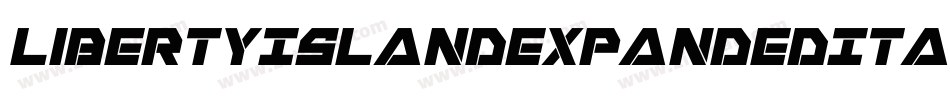 LibertyIslandExpandedItalic-JoLm字体转换