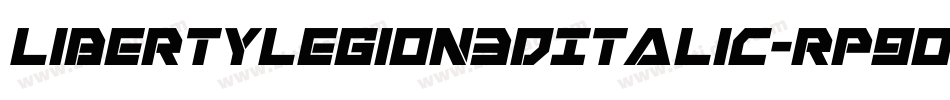 LibertyLegion3DItalic-Rp9OW字体转换