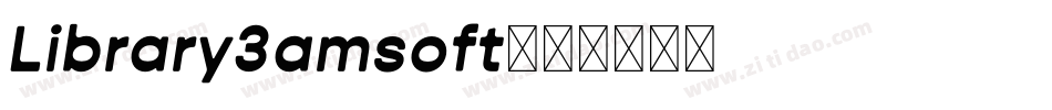 Library3amsoft字体转换