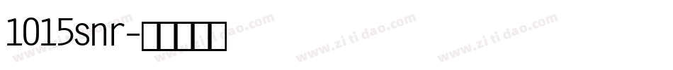 1015snr字体转换