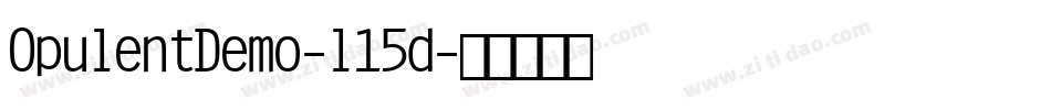 OpulentDemo-l15d字体转换