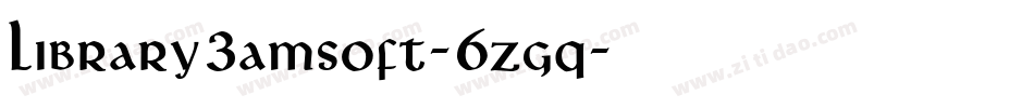 Library3amsoft-6zgq字体转换