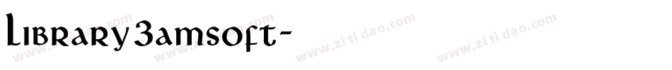 Library3amsoft字体转换