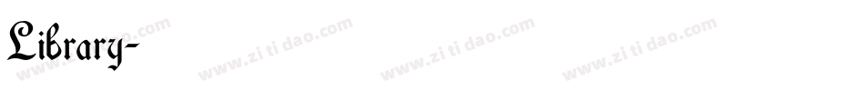 Library字体转换