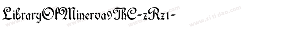 LibraryOfMinerva9ThC-zRz1字体转换