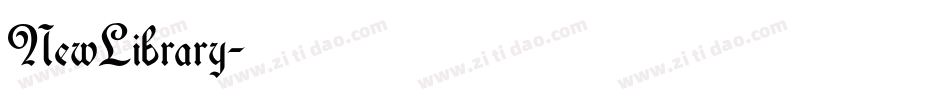 NewLibrary字体转换