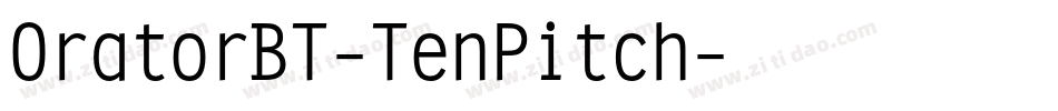 OratorBT-TenPitch字体转换