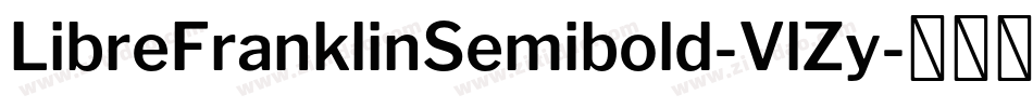 LibreFranklinSemibold-VlZy字体转换