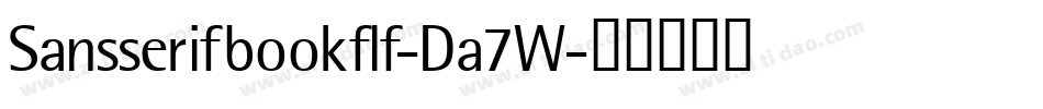 Sansserifbookflf-Da7W字体转换