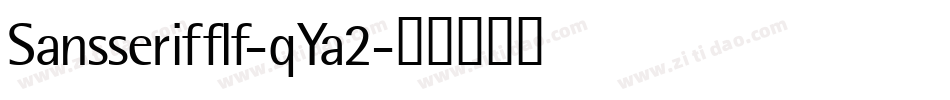 Sansserifflf-qYa2字体转换