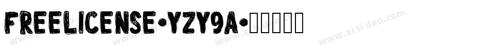 FreeLicense-Yzy9a字体转换