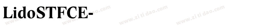 LidoSTFCE字体转换