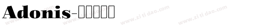 Adonis字体转换