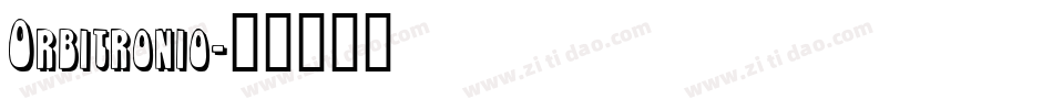 Orbitronio字体转换