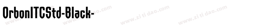 OrbonITCStd-Black字体转换