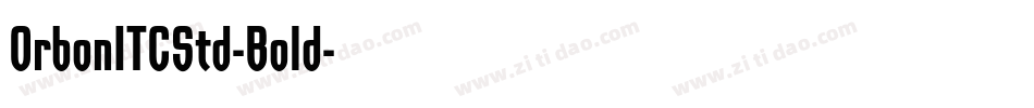 OrbonITCStd-Bold字体转换